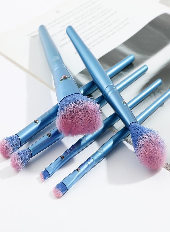 Hamowtux Stitch Stuff Stitch Gifts for Girls Makeup Brushes Gift Box Magic Eye Shadow Eyeliner Blending Lip Brush Anime Cosmetic Brush Set Collection - Image 4